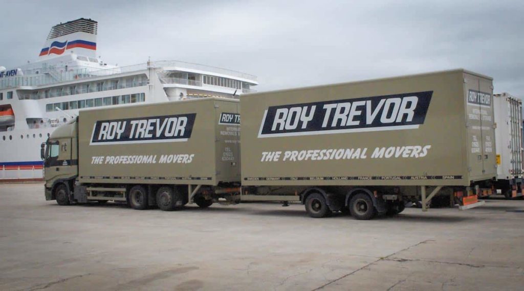 Roy Trevor vehicles at ferry port