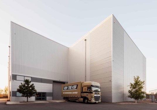 Truck-outside-warehouse-landscape Truck-outside-Roy Trevor warehouse